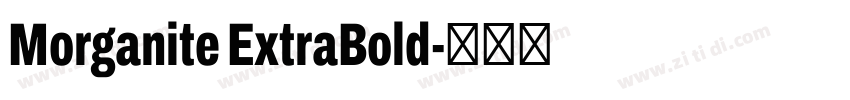 Morganite ExtraBold字体转换